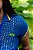 Blusa Cropped Crochê Azul Feminina - Imagem 3