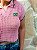 Blusa Cropped Crochê Rosa Feminina - Imagem 4