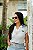 Blusa Cropped Crochê Branca / Off Feminina - Imagem 2