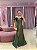 VESTIDO VERDE OLIVA ZIBELINE OMBRO A OMBRO CORSELET - Imagem 1