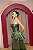 VESTIDO ZIBELINE VERDE OLIVA PEPLUM TOMARA QUE CAIA BORDADO COM PALA REMOVIVEL OMBRO A OMBRO - Imagem 3