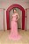 VESTIDO TOMARA QUE CAIA ROSA MUSSELINE DRAPEADO TOQUE DE SEDA COM DETALHE REMOVIVEL OMBRO - Imagem 3