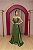 VESTIDO VERDE OLIVA SOBRESAIA REMOVIVEL BUSTO PONTEIRA DRAPEADO COSTAS CORSELET - Imagem 2