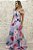 VESTIDO PRINCESA AZUL SERENITY ESTAMPA FLORAL EM ZIBELINE - Imagem 3