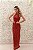 VESTIDO VERMELHO NY DECOTE OVAL TODO BORDADO - Imagem 1