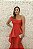VESTIDO VERMELHO OMBRO ÚNICO FOLHO COSH - Imagem 3
