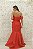 VESTIDO VERMELHO OMBRO ÚNICO FOLHO COSH - Imagem 2
