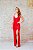 VESTIDO VERMELHO NY DE FRANJAS E FENDA MANDI - Imagem 1