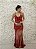 VESTIDO VERMELHO NY COM FENDA E DETALHE DE TIRAS NAS COSTAS - Imagem 2