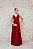 VESTIDO MARIE VERMELHO MARSALA COM BUSTO BORDADO E SAIA EM TULE - Imagem 1
