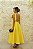 VESTIDO MIDI AMARELO ZIBELINE COM LAÇO NAS ALÇAS - Imagem 2