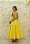VESTIDO MIDI AMARELO ZIBELINE COM LAÇO NAS ALÇAS - Imagem 3