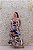VESTIDO MIDI OMBRO A OMBRO ESTAMPADO DE FOLHOS MARRÔ - Imagem 2