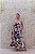 VESTIDO MIDI OMBRO A OMBRO ESTAMPADO DE FOLHOS MARRÔ - Imagem 5