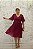 VESTIDO UVA FÚCSIA MIDI PLISSADO - Imagem 1