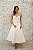 VESTIDO BRANCO MIDI COM DECOTE CORSELET EM TIRAS - Imagem 3