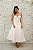 VESTIDO BRANCO MIDI COM DECOTE CORSELET EM TIRAS - Imagem 2