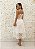 VESTIDO BRANCO OFF WHITE MIDI GUIPIR COM CINTO - Imagem 3