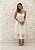 VESTIDO BRANCO OFF WHITE MIDI GUIPIR COM CINTO - Imagem 2