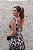 VESTIDO MIDI FLORAL PRETO E BRANCO - Imagem 4