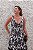 VESTIDO MIDI FLORAL PRETO E BRANCO - Imagem 3
