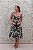 VESTIDO MIDI FLORAL PRETO E BRANCO - Imagem 5