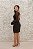 VESTIDO CURTO PRETO NY BORDADO TUBINHO E DECOTE NAS COSTAS - Imagem 4