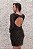 VESTIDO CURTO PRETO NY BORDADO TUBINHO E DECOTE NAS COSTAS - Imagem 3