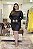 VESTIDO PS PRETO CURTO DE PAETÊ COM MANGAS - Imagem 1