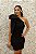 VESTIDO CURTO PRETO DE PAETÊ OMBRO ÚNICO DE LAÇO - Imagem 3