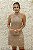 VESTIDO CURTO NY NUDE COM BORDADO GOLA ALTA - Imagem 3