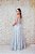 VESTIDO AZUL SERENITY PRINCESA COM FLORES BORDADAS - Imagem 2