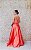 VESTIDO CORAL TOMARA QUE CAIA BUSTO DE RENDA E PREGAS ZIBELINE - Imagem 6