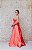 VESTIDO CORAL TOMARA QUE CAIA BUSTO DE RENDA E PREGAS ZIBELINE - Imagem 5