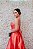VESTIDO CORAL TOMARA QUE CAIA BUSTO DE RENDA E PREGAS ZIBELINE - Imagem 3