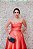 VESTIDO CORAL TOMARA QUE CAIA BUSTO DE RENDA E PREGAS ZIBELINE - Imagem 7