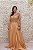 VESTIDO MD DOURADO OURO COM MANGA 3/4 BORDADO - Imagem 1
