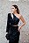 VESTIDO LIA PRETO DE PAETÊ OMBRO ÚNICO COM FENDA E RECORTES NAS LATERAIS - Imagem 5