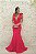 VESTIDO CRYS ROSA PINK SEREIA COM LAÇOS NO OMBRO - Imagem 1