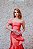 VESTIDO CORAL OMBRO ÚNICO COM FOLHO COSH - Imagem 5