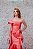 VESTIDO CORAL OMBRO ÚNICO COM FOLHO COSH - Imagem 4