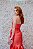 VESTIDO CORAL OMBRO ÚNICO COM FOLHO COSH - Imagem 3