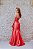 VESTIDO CORAL OMBRO ÚNICO COM FOLHO COSH - Imagem 2