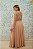 VESTIDO PS DOURADO COM BUSTO BORDADO MANGUINHA - Imagem 2