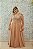 VESTIDO PS DOURADO COM BUSTO BORDADO MANGUINHA - Imagem 1