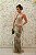 VESTIDO NY VERDE E NUDE NY COM DECOTE OVAL E GOLA ALTA - Imagem 3