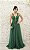 VESTIDO VERDE COM SAIA EM RENDA E TULE - Imagem 1