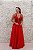 VESTIDO VERMELHO MARIE PRINCESA COM FENDA - Imagem 2