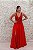 VESTIDO VERMELHO MARIE PRINCESA COM FENDA - Imagem 1