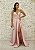 VESTIDO MARIE ROSA LAVANDA PRINCESA COM CINTO BORDADO E FENDA ZIBELINE - Imagem 2